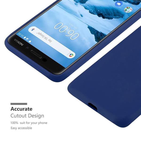 Skyddsfodral för Nokia 6.1 CANDY MÖRKBLEU Stötabsorberande Silikon Blå