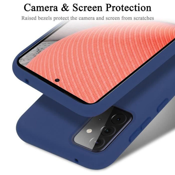 Coque - CADORABO - Samsung Galaxy A72 4G/5G - Silikon TPU - Chockskydd - Tunn och lätt design Blå