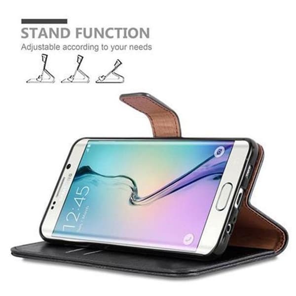 Skyddsfodral för Samsung Galaxy S6 EDGE i JET BLACK Svart