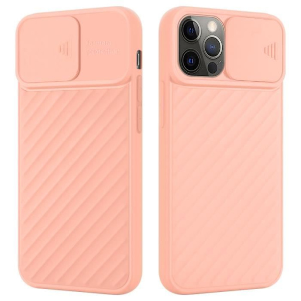 Fodral till Apple iPhone 13 PRO Mattrosa Fodral Silikon TPU och kameraskydd