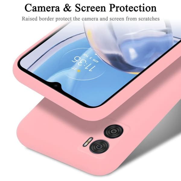 Skyddsskal för Motorola MOTO E22 / E22i Stötskydd i LIQUID PINK Ros