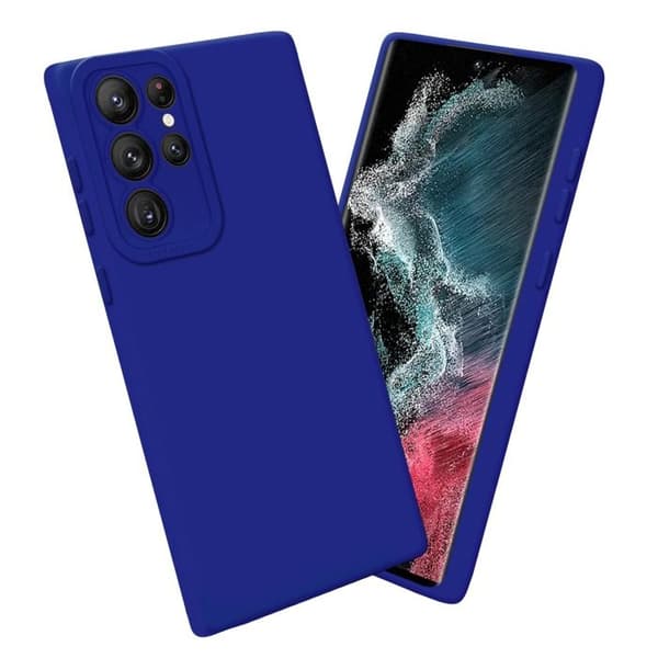 Skyddsfodral för Samsung Galaxy S22 ULTRA i FLUID BLÅ Stötsäker Blå
