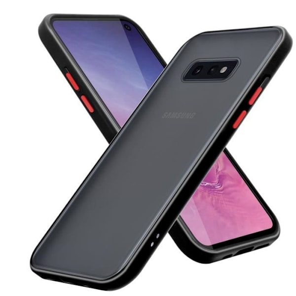 Coque - CADORABO - Samsung Galaxy S10e - Hybrid skydd - Silikon TPU - Matt svart Frostade Svart