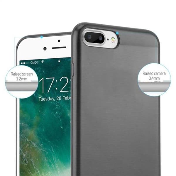 Skyddsfodral för iPhone 7 PLUS / 7S PLUS / 8 PLUS Svart Stötskydd Svart