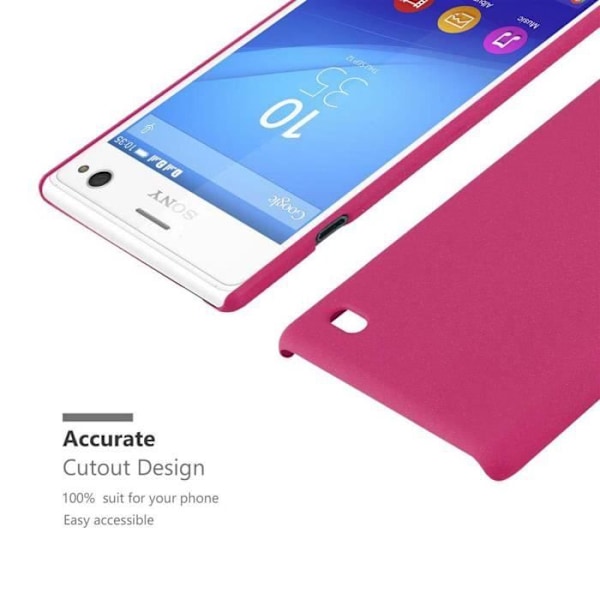 Coque - CADORABO - Sony Xperia C4 - FROSTY ROSE VIF - Stötabsorberande - Elegant frostat design FROSTIG LJUSROSA