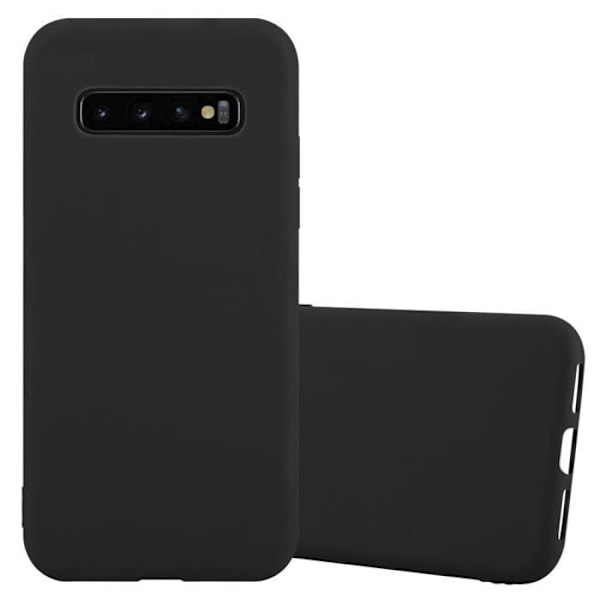 Telefonfodral - CADORABO - Samsung Galaxy S10 PLUS - Candy Black - Mjuk skydd - Tunn och lätt design Candy Black