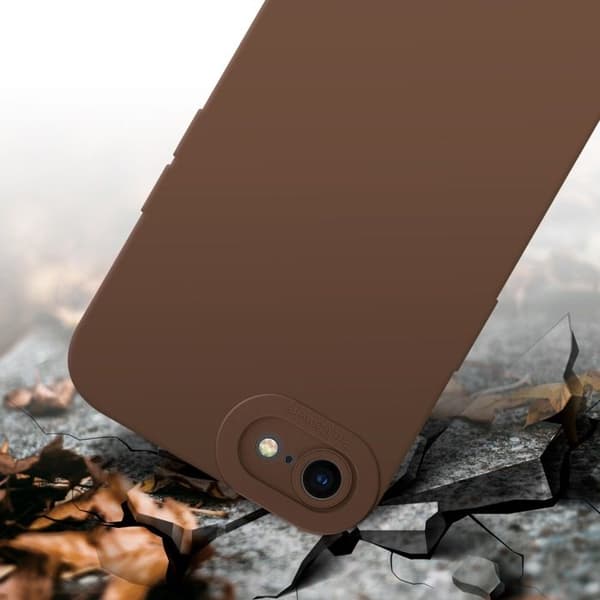Skyddsfodral för iPhone 7 / 7S / 8 / SE 2020 i FLUID BRUN Stötsäker brun