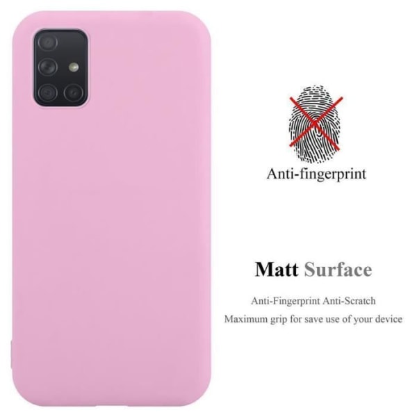 Fodral till Samsung Galaxy A71 4G i CANDY BRIGHT PINK Cadorabo Cover Protection Silikon TPU-fodral