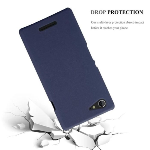 Coque - CADORABO - Sony Xperia E3 - Hårdskydd - Matt design - Blå färg Blå