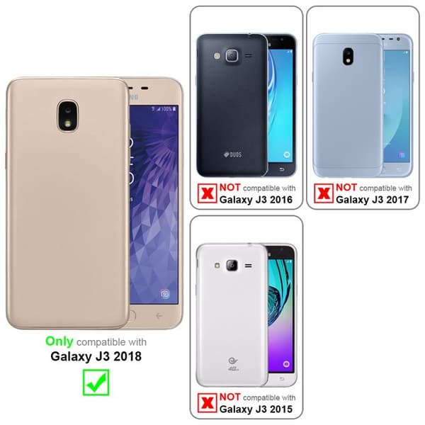 Skyddsfodral för Samsung Galaxy J3 2018 CANDY MÖRKBLOMMA Stötskydd Silikon Blå
