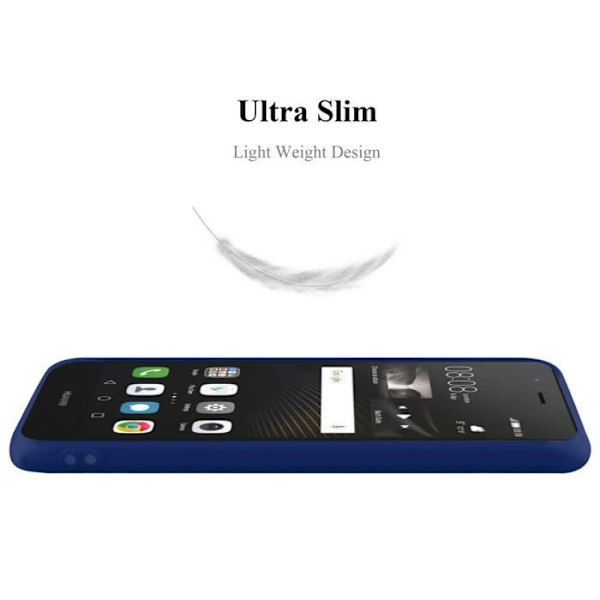 Coque - CADORABO - Huawei P9 LITE 2016 / G9 LITE - Silikon TPU - Candy Mörkblå - Stötskydd Godis Blå Mörk