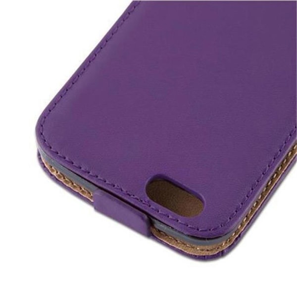 Mobilskal för Apple iPhone 6 / 6S i ORKIDÉ VIOLETT, Fodral Etui Skydd Flip i slätt konstläder Plånbok Lila