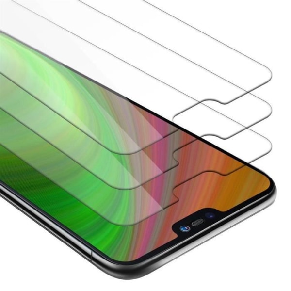 Cadorabo 3x härdat glas för Huawei P20 LITE i HÖG TRANSPARENT - Paket med 3 skärmskydd i härdat glas för display - Transparent