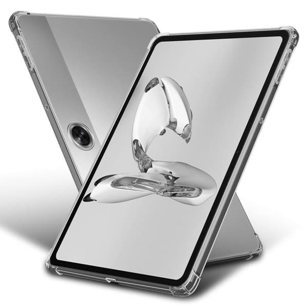 Transparent stötsäker silikonfodral för OnePlus Pad Go Vit
