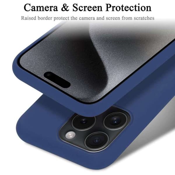 Skal för iPhone 15 PRO MAX Stötabsorberande i LIQUID BLUE Blå