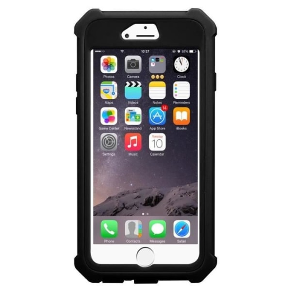 Cadorabo Fodral till Apple iPhone 6 - iPhone 6S i BLACK ALDER - 2-i-1