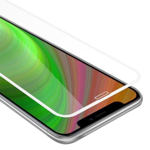 Helt härdat glas skärmskydd för iPhone XS MAX Vit