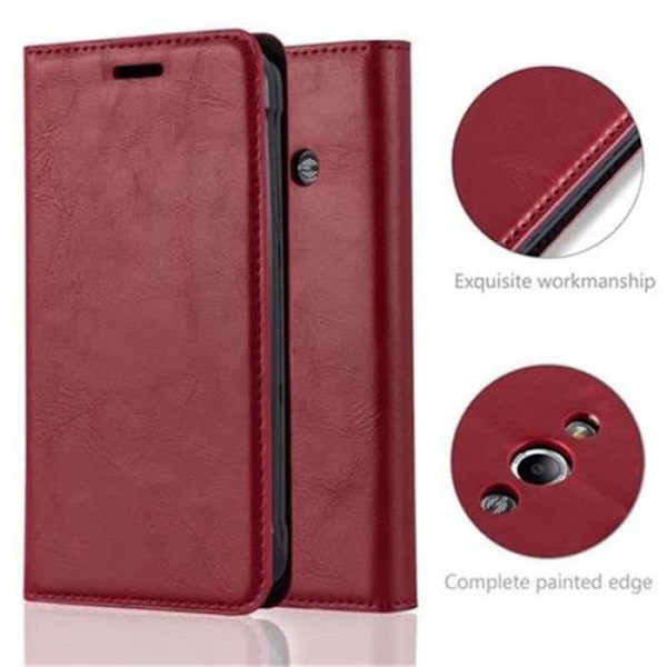 Samsung Galaxy XCover 3-fodral i APPLE RÖD från Cadorabo (INVISIBLE MAGNETIC CLOSURE Design) Fullt skyddsfodral