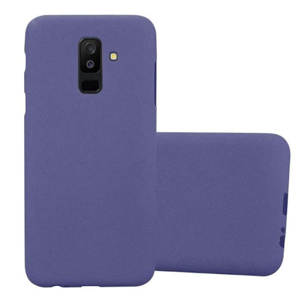 Fodral - CADORABO - Samsung Galaxy A6 PLUS 2018 - TPU silikon - Stötskydd - Tunn och lätt design Frost mörkblå