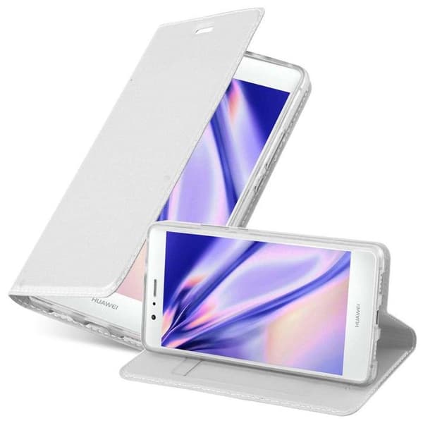 Flipfodral för Huawei P9 LITE 2016 / G9 LITE Etui i CLASSY SILVER Plånbok Stötsäker Grå