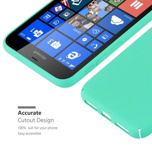 Coque - CADORABO - Nokia Lumia 640 XL - Hårdskydd - Matt Design - Grön Färg Grön