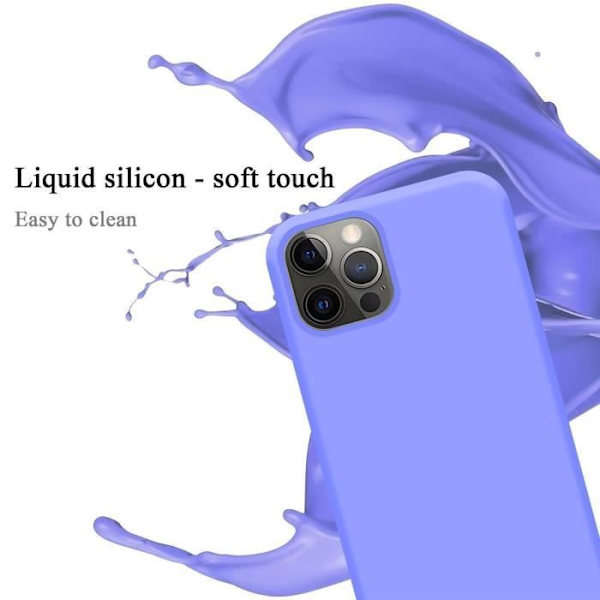 Fodral till Apple iPhone 13 PRO MAX Skal i LIQUID LIGHT LILA Fodral Skal Skydd i silikon TPU mobiltelefon
