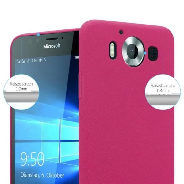 Coque - CADORABO - Nokia Lumia 950 - Hårdt Beskyttelse - Mat Design - Farve Rosa Rosa