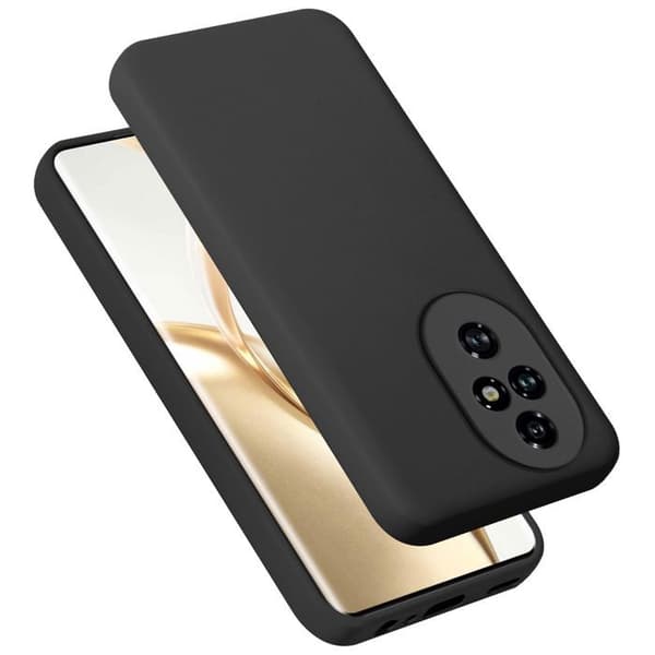 Skyddsfodral för Honor 200 Pro Stötsäker i LIQUID BLACK Svart
