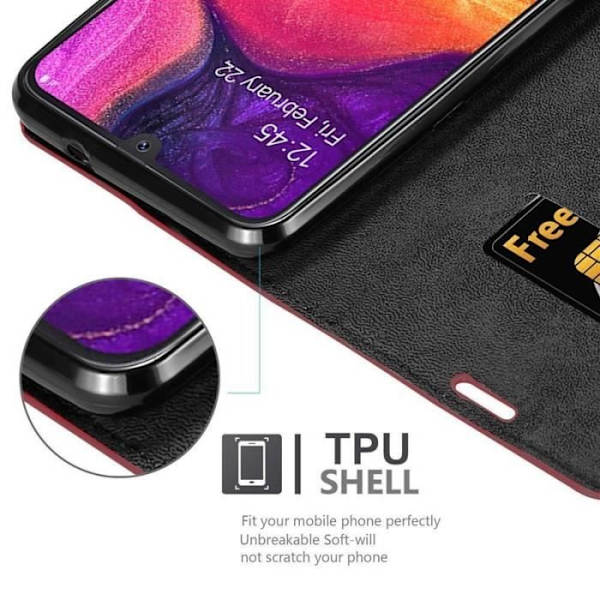 Cadorabo Fodral till Samsung Galaxy A50 i APPLE RÖD