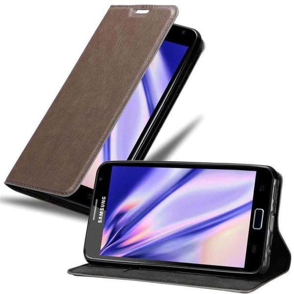 Etui för Samsung Galaxy NOTE 1 Fodral i MÖRK BRUN brun