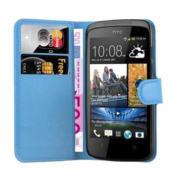 Etui för HTC Desire 500 i PASTELLBLÅ Blå