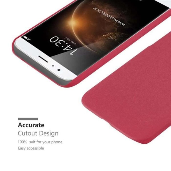 Coque - CADORABO - ASCEND G7 PLUS / G8 / GX8 - FROSTY RÖD - Stötskydd - Matt Design FROSTIG RÖD