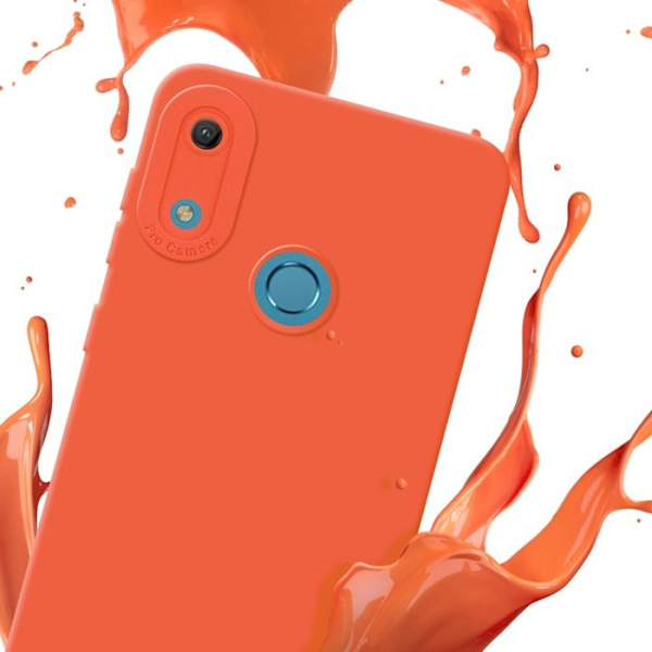 Fodral för Huawei Y6 2019 i FLUID ORANGE Fodralskydd i flexibelt TPU silikonskydd Gul