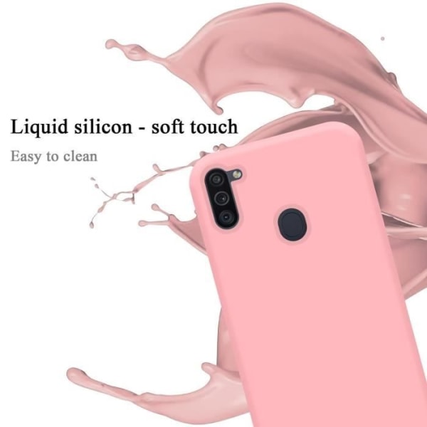 Fodral för Samsung Galaxy A11 / M11 i LIQUID Rose Cadorabo Cover Silikon TPU