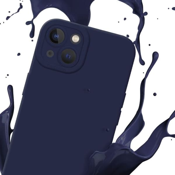 Skyddsfodral för iPhone 13 i MÖRKBLA NÄRINGSSKYDD Blå