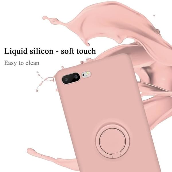 Skal för iPhone 7 PLUS / 7S PLUS / 8 PLUS i LIQUID PINK Stötsäker skydd Ros