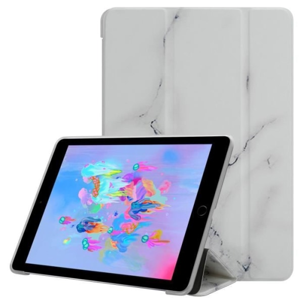Cadorabo Tablet Case för Apple iPad AIR 2 2014 / AIR 2013 / PRO (9,7 Zoll) i vit marmor Skyddsfodral silikon TPU