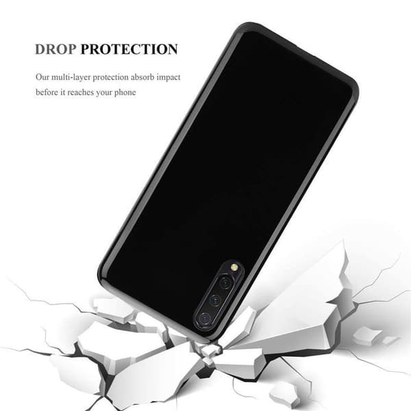Transparent stötsäker silikonfodral för Xiaomi Mi CC9 Svart