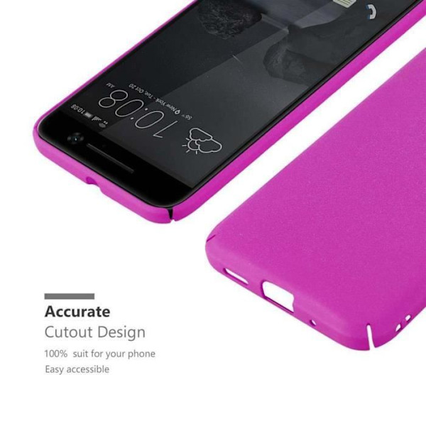 Coque - CADORABO - HTC ONE M10 - Frosty Rose Vif - Stötskydd - Matt design Frostig ros Vif