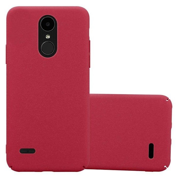 Coque för LG K4 2017 Etui i FROSTY RÖD Hårdskalskydd med frostad look Röd