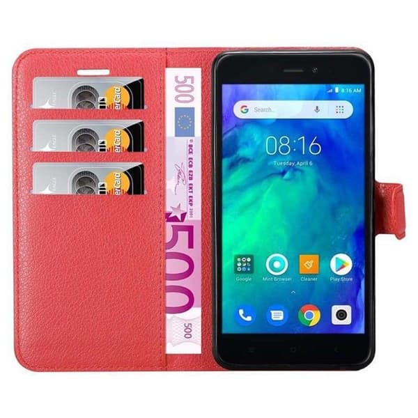 Etui för Xiaomi RedMi GO i KIRSCHRÖD Röd