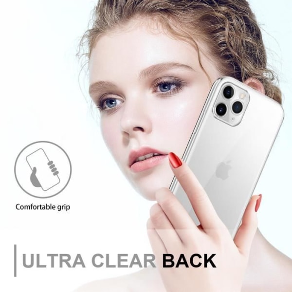 Cadorabo Fodral för Apple iPhone 11 PRO MAX i Transparent Fodral 360° Helkroppsskydd Skärmskydd