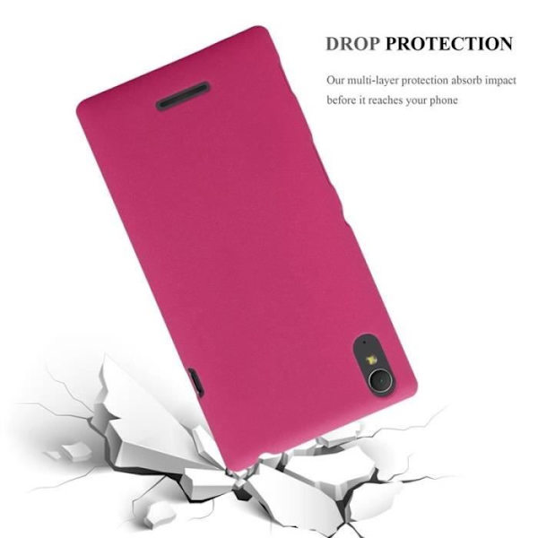 Coque - CADORABO - Sony Xperia T3 - Hård Skydd - Matt Design - Färg Rosa Rosa