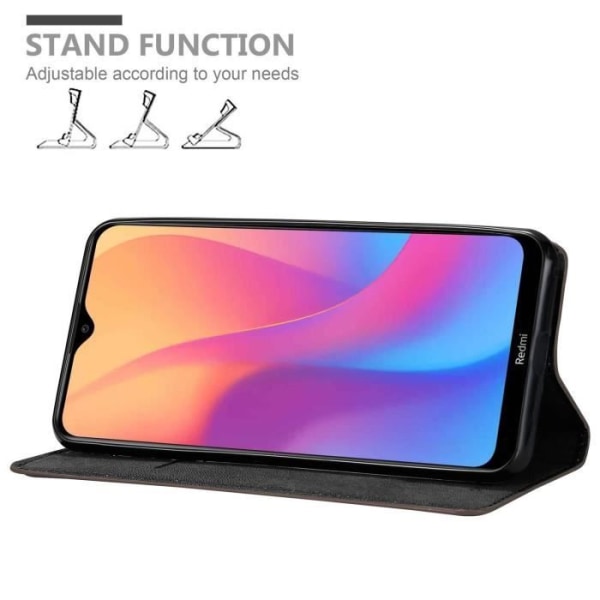 Cadorabo Fodral till Xiaomi RedMi 8A i KAFFEBRUNT Skyddsfodral magnetisk stängning