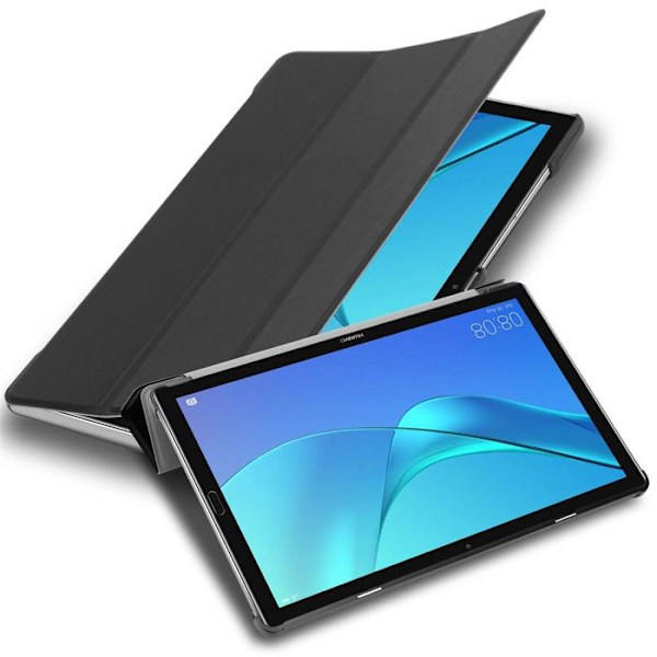 Etui för Huawei MediaPad M5 / M5 PRO (10,8 tum) Fodral i SATIN SVART Tabletthölje Skydd Auto Wake Up Svart