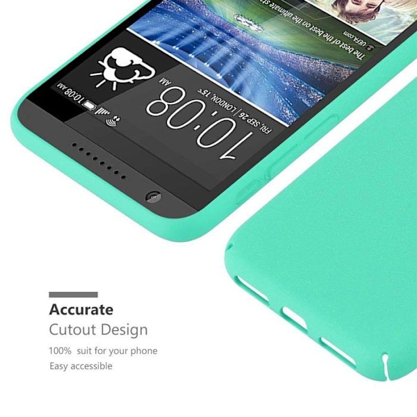 Skyddsfodral för HTC Desire 820 Etui i FROSTY GRÖN Hårdskal Täcker Skydd med frostat utseende Grön