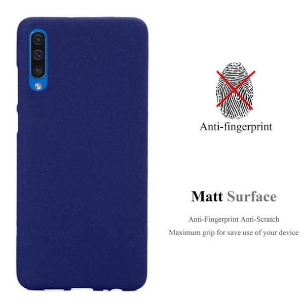 Fodral - CADORABO - Samsung Galaxy A50/A50s/A30s - TPU silikon - Stötskydd - Smal design Frost mörkblå