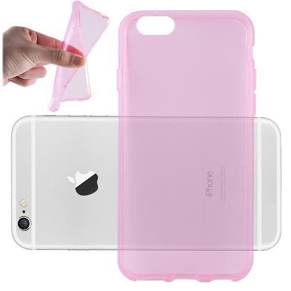 Transparent stötsäker silikonfodral för iPhone 6 / 6S Ros