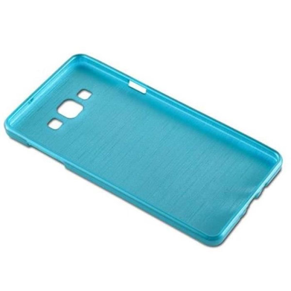 Samsung Galaxy A7 2015 (5) fodral i TURQUOISE från Cadorabo (BORSTAD METALL design) Ultramjukt silikongel TPU-fodral