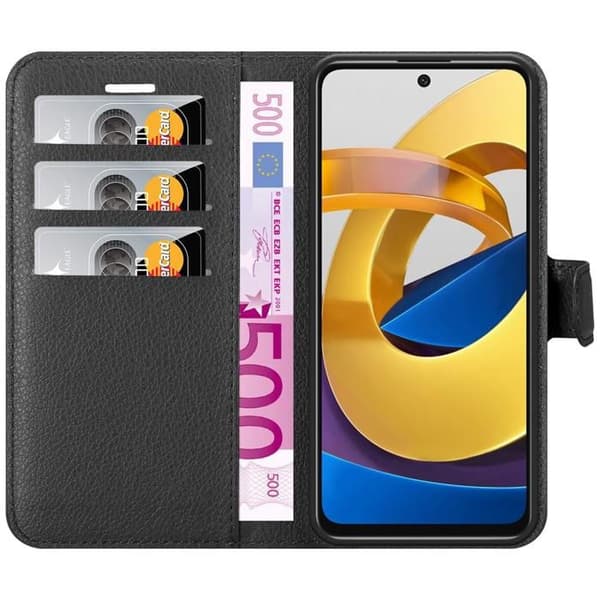 Etui för Xiaomi POCO M4 PRO 5G i JET BLACK Svart